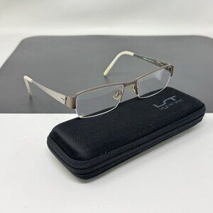 MOREL FRANCE Eyeglasses Lightec 7160L Half Frame Rectangular 52 16 135 Brown